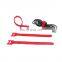 Customized Hook and Loop T-shape Injection Double Loop Reusable Nylon Cable Tie / Wire Strap