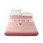 Bedding Modern Solid Color Microfiber Velvet Deep Pocket Fitted Sheet for Full Mattress with Elastic Band