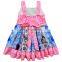 2020 Summer Girls Dress Backless Frozen Kids Dress Wholesale Children's Clothing