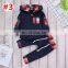 Christmas Baby Outfit Warm Girl Boy Long Sleeve Hoodies Tops + Pant 2PCS Clothing Set