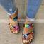 2020 summer New style transparent shoes slides wholesale china shoes women rainbow sliders slippers for ladies women's sandals