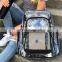 Clear Transparent PVC School  bag Backpack Outdoor clear Backpack with Black Trim