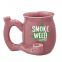 best selling print logo wake&bake Tobacco smoking weed mug Shiny Pink black white green blue coffee mug