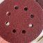 100pcs/box  High quality automobile varnish polishing High quality hand grinding plate flocking sandpaper red sand Multi purpose sandpaper