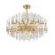 Luxury Modern Large Brass Gold Crystal Chandelier Lighting for Hotel
