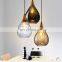 Modern Dining Room Clear Globe glass shade wood holder Specification Ceiling Light