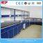 Phymarecy lab wall bench with all steel / steel wood material from China lab furniture