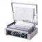 Single Head Panini Grill Sandwich Maker Flag Groove Hot Plates Contact Grill With Factory Price