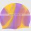 SGS approved adult swim cap, light pattern design