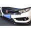 Car Accessories Front Bumper Shovel Lip Spoiler Diffuser Fit For Civic