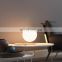 Hot Selling Gold Bases White Glass Ball Lampshade Table Lamp with Shade
