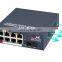 Industrial Grade 10/100M Single Mode  Fiber Optic Media Converter 1 Fiber 8 RJ45