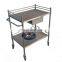 Hospital Dressing Cart Clinic Small Stainless Steel Nursing Medicine Trolley