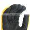 Washable custom impact gloves yellow color cheap work gloves