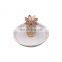 Gold Pineapple Custom Logo Gold Small Ceramic Jewelry Ring Dishplay Tray Dish Plate