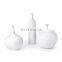 Luxury Round Shape Gold And Silver And White Table Ceramic Porcelain Vase For Home Decoration