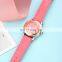 SKEMI 9265 Ladies Fashion Pink Wrist Watches Creativity Leather Female Quartz Watch