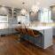 Contemporary kitchen furniture Modern grey kitchen cabinet with island