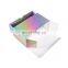 Holographic slide out folding boxes cosmetic paper container drawer packaging box without logo