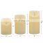 Bullet Wick Flickering Remote Swirling Glitter Pillar Flameless & Led light Candles