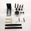 Barn Door Floor Guide Wall Mount Stay Roller Flush Bottom Black Powder Coated for Sliding Barn Doors with Felt Strip