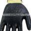 Yellow Aramid Knit Work Gloves With Nitrile Plam Finish Cut and Heat Resistant Feature Abrasion Resistance Gloves