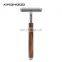 Men's safety razor Bamboo Wholesale wooden chrome Handle Feature Blade Twin
