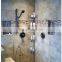 In Stock Silver Black 4 Pole Wall Rack Storage Organizer Stainless Steel 4 Tier Telescopic Corner Shower Shelf Caddy