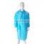 Disposable Lab Coat PP/SMS With Elastic/Knitting Cuff Nurse Non Woven Medical Hospital visiting coat