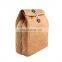 Custom Washable Durable Fashion Brown Kraft Lunch Bag Paper Cooler Bag For Daily Use