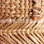 Natural Water Hyacinth Multi Weave Laundry Tote Basket