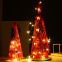Glass Christmas Tree Luminous Decoration Center Decoration LED Desktop Window Fireplace Display Party Indoor Home Decoration
