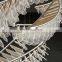 Customized hotel lobby sales department villa banquet hall wave shape creative art glass chandelier
