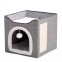 Meow Love High Quality Foldable Cat Scratcher House Covered Kitty Cave Beds Cute Modern Cat Condo for Indoor Cube House