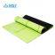 Eco-Friendly Anti Slip Alignment Natural Rubber Custom PU Leather Yoga Mat