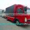 HOWO mini mobile stage truck led display, mobile led screen truck with full color video