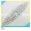 Hotfix Clear Glass Beads Patch "LOVE" Design Rhinestone Applique 6x20cm