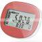 Small Size 3D Silent Pedometer with Silicone Jacket Clip or Lanyard Walking Pedometer