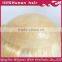 Short silky straight wave thin skin European remy hair blonde toupee