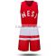 2016 latest design custom sportwear red basketball uniforms exercise jersey set wholesale