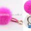 Multi Colors Women Girls Keychain Bag Phone Carkey Ornaments Fox Fur Pom Pom Keyring Quality Choice