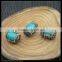 Wholesale LFD-0027B Druzy Malay Jade Stone Pave Rhinestone Crystal Connector Spacer Beads in Blue color Jewelry Making