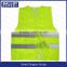 Mesh polyester fluorescent fabrics high visibility reflective vest