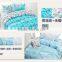 100% cotton 4 PCS bedding sets duvet cover, pillowcases and flat sheet.