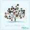Metal leaves wall art decor for home decoration                        
                                                                                Supplier's Choice