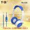 2016 Mix-color private model fashionable stereo flexible headphones with inline mic for phone skype laptop