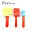 3pcs Plastic Handle Different Color Foam Paint Brush Set