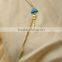 2014 Rivet Tassel Turquoise Alloy Skull Heads Pendant Dainty Long Tassel Necklace Set