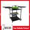 Outdoor foldable camping trolley for bbq