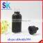 black frosted glass dropper bottle